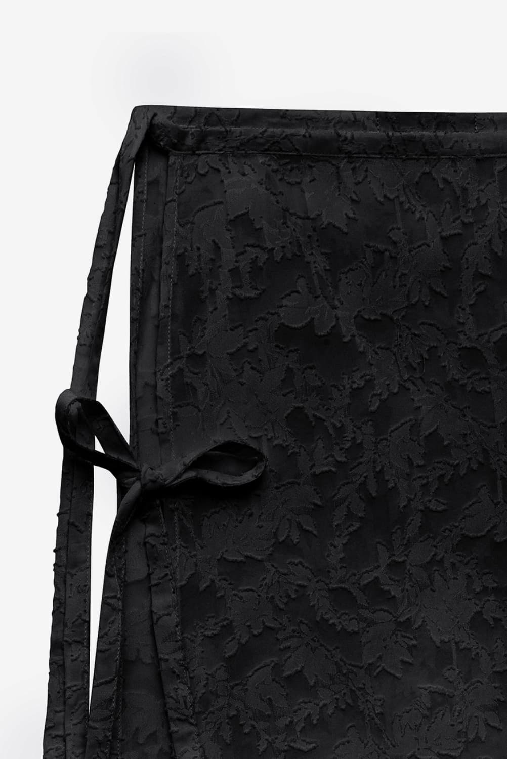 JACQUARD LAYERED SKIRT (black) 상품이미지3