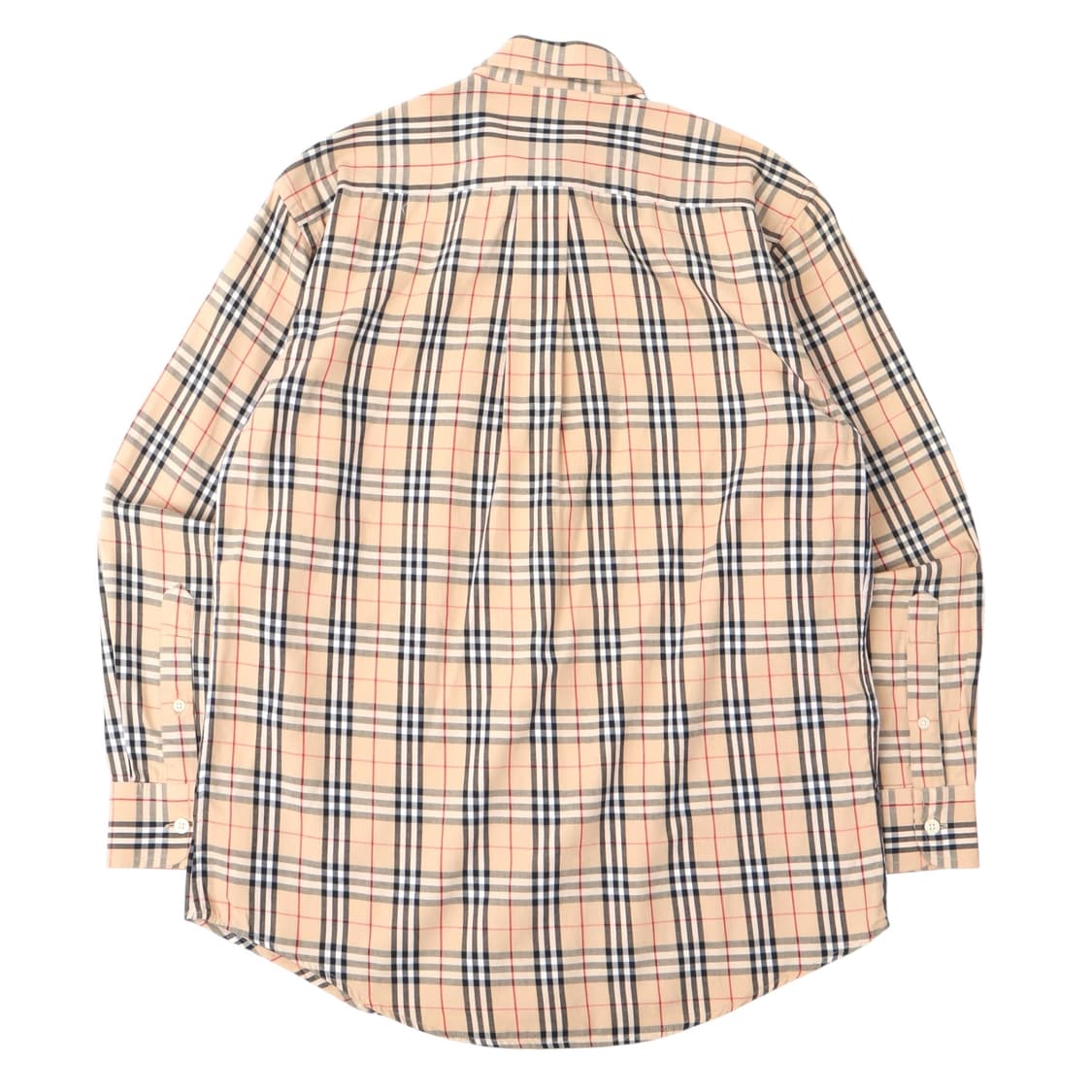 버버리 베이지 노바체크 로고 셔츠 상품이미지5