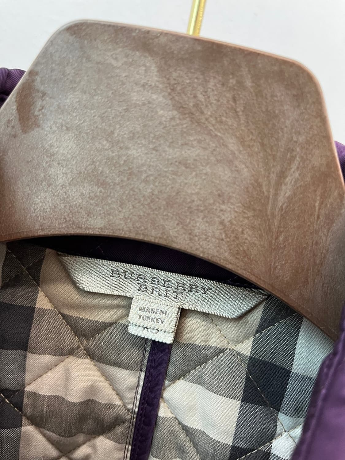 여) 버버리 퍼플 퀼팅자켓  상품이미지2