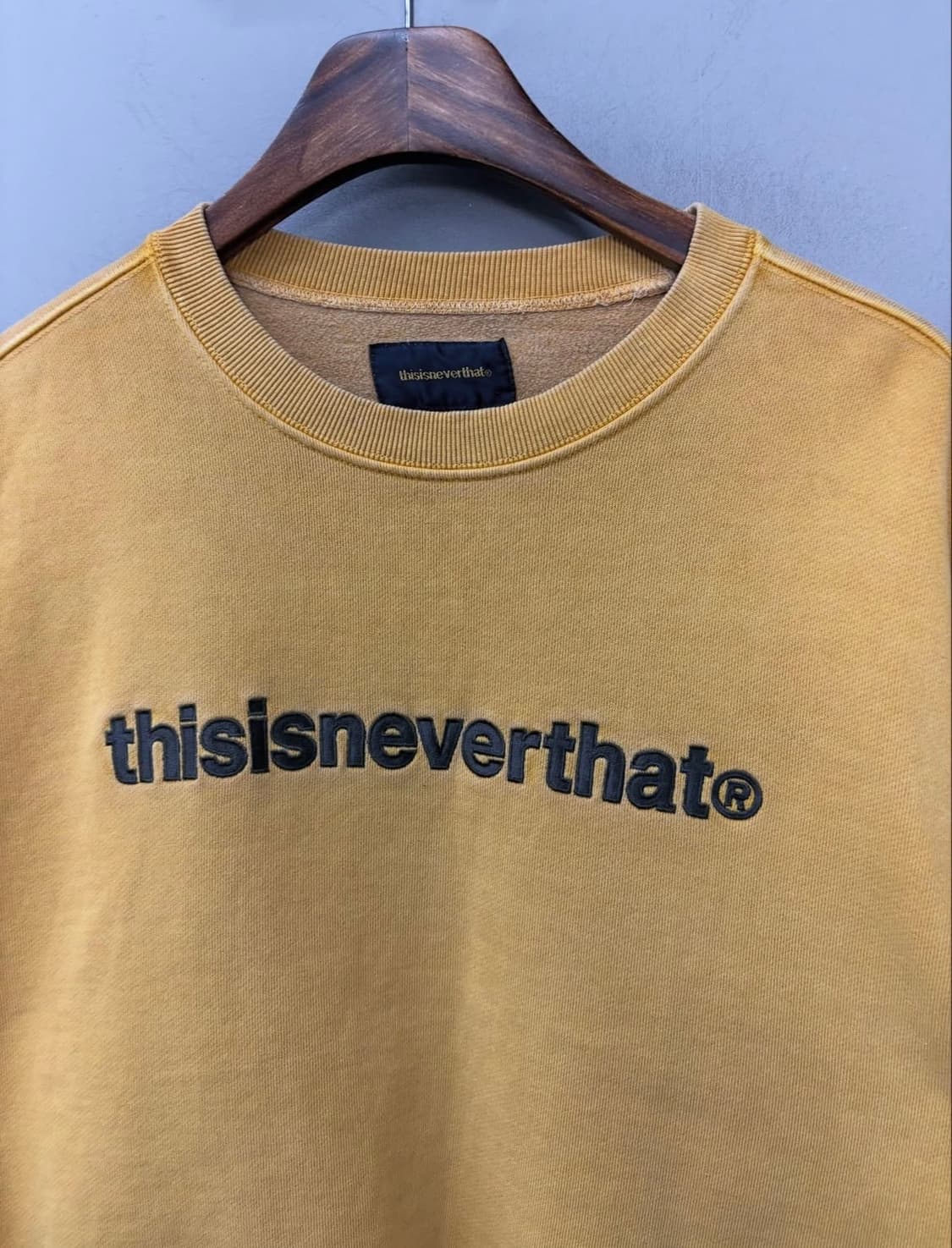 디스이즈네버댓 크루넥 옐로 스웻셔츠 H1198 상품이미지3
