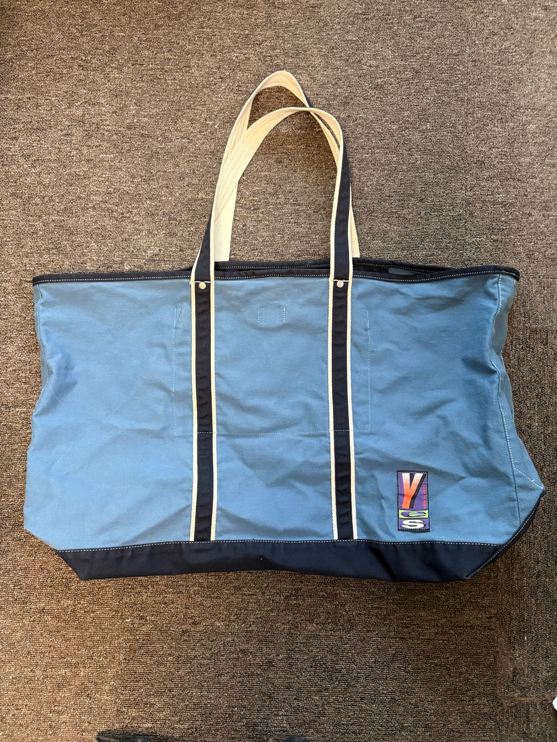 예스아이씨 Y.E.S Cotton Twill Tote Bag - Blue 상품이미지2