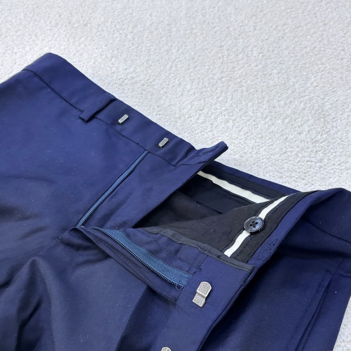 46R 구찌 슈트 바지 팬츠 네이비 0306E 상품이미지5