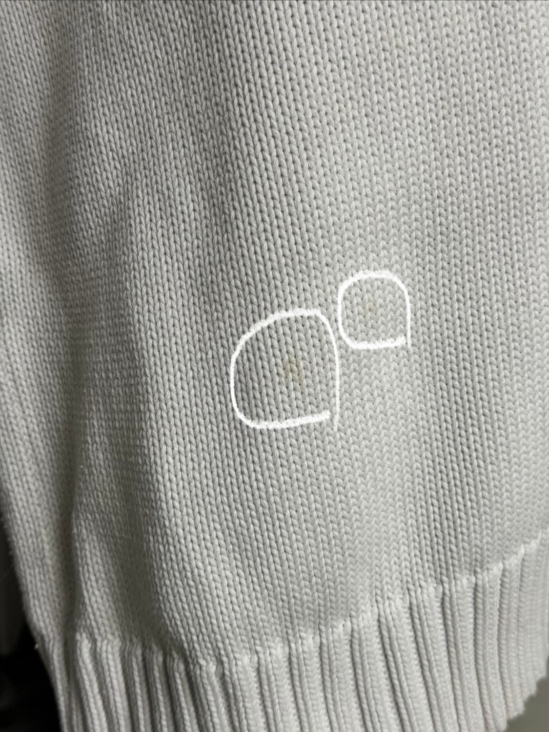 폴로 화이트 빈티지 니트 상품이미지5