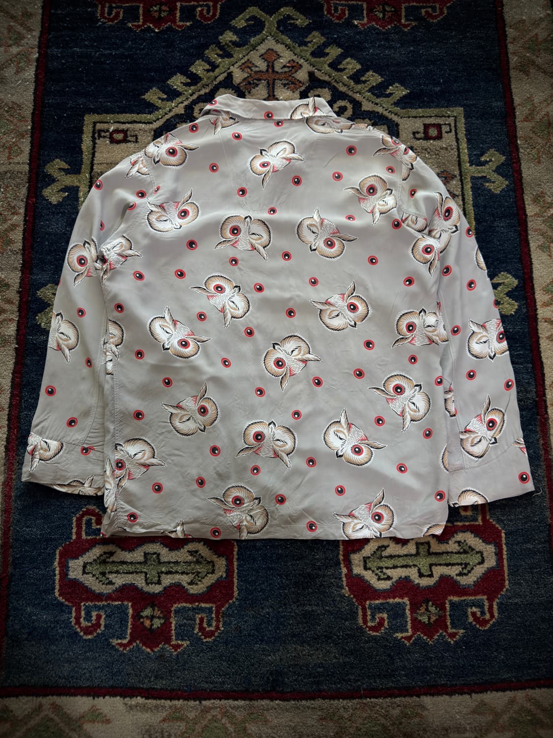 50s USA Wilson Brothers Owl eyeballs 셔츠 상품이미지2