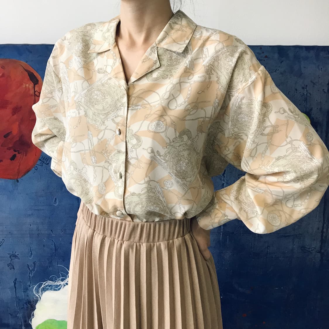 B4) Japan Vintage Blouse 상품이미지4