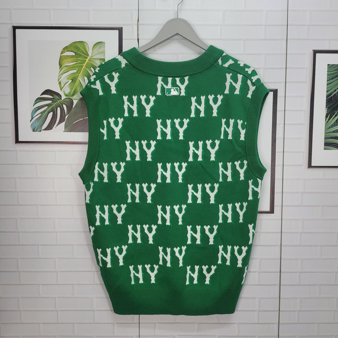 MLB 엠엘비 클래식 모노그램 전판패턴 베스트 조끼 남여공용 M사이즈 상품이미지4