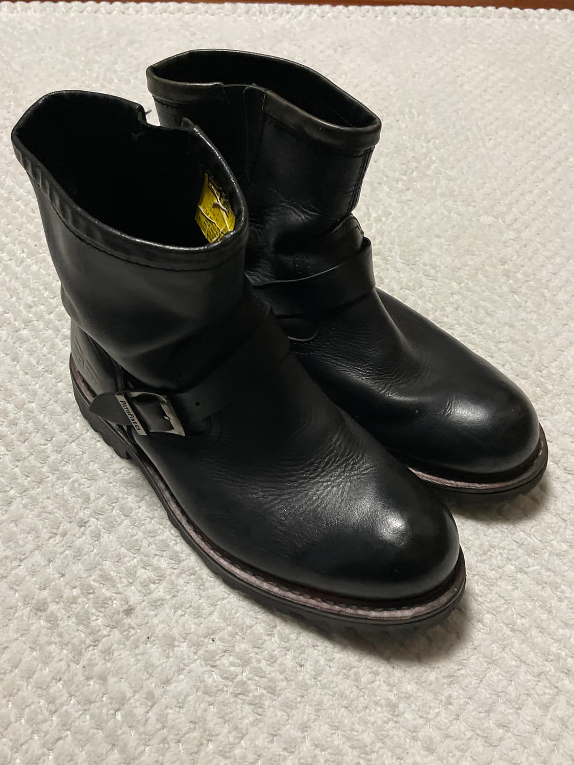 패스파인더 웨스턴 무드 레더 엔지니어 부츠 블랙 상품이미지1