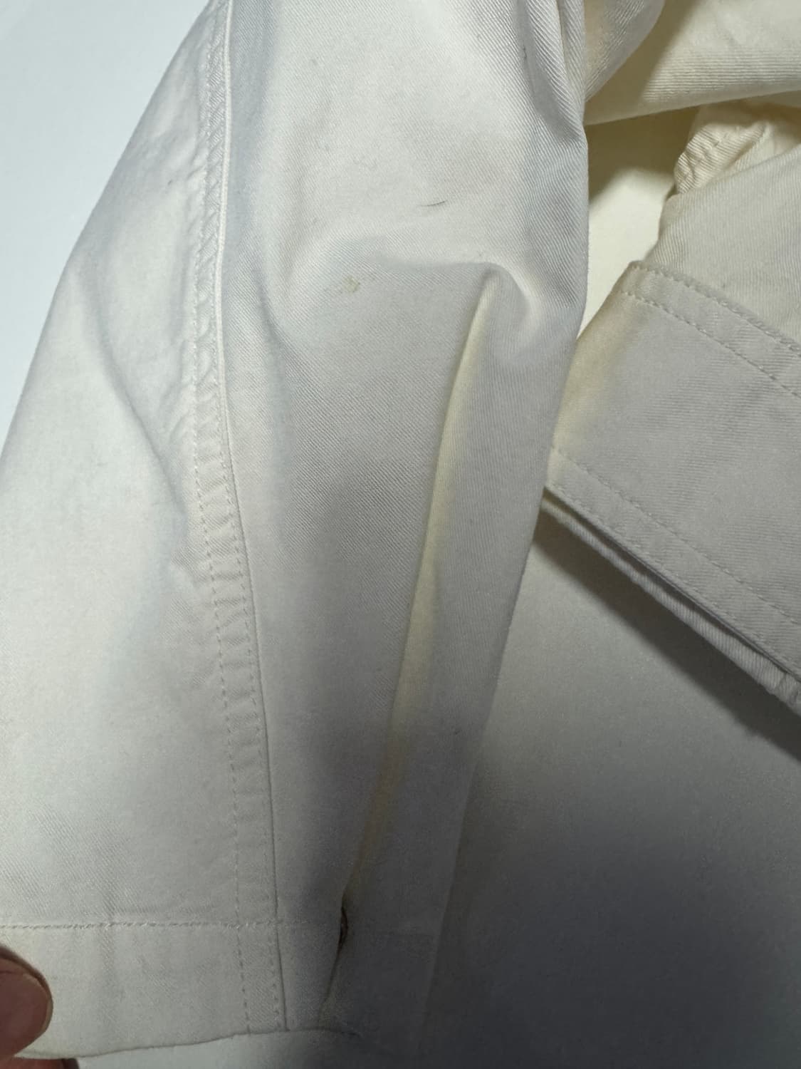 여성 캘빈클라인 진스 유틸리티 크롭 자켓 화이트 Xs 상품이미지6
