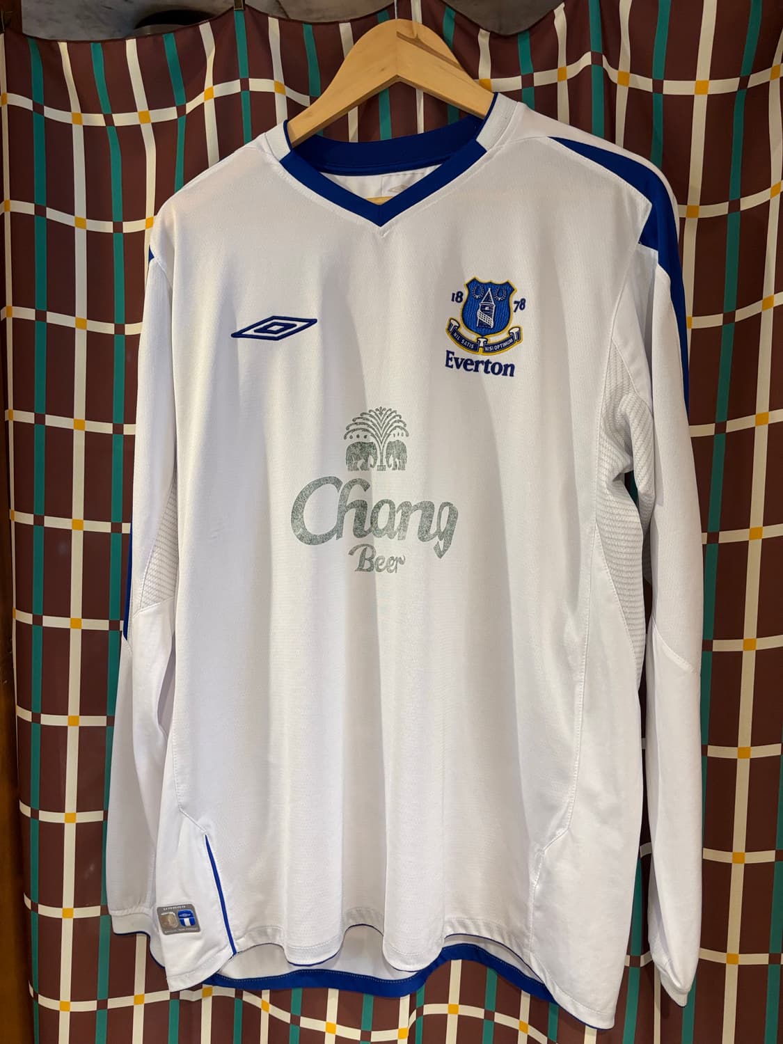 04-05 Umbro 에버튼 긴팔 유니폼 화이트 상품이미지2