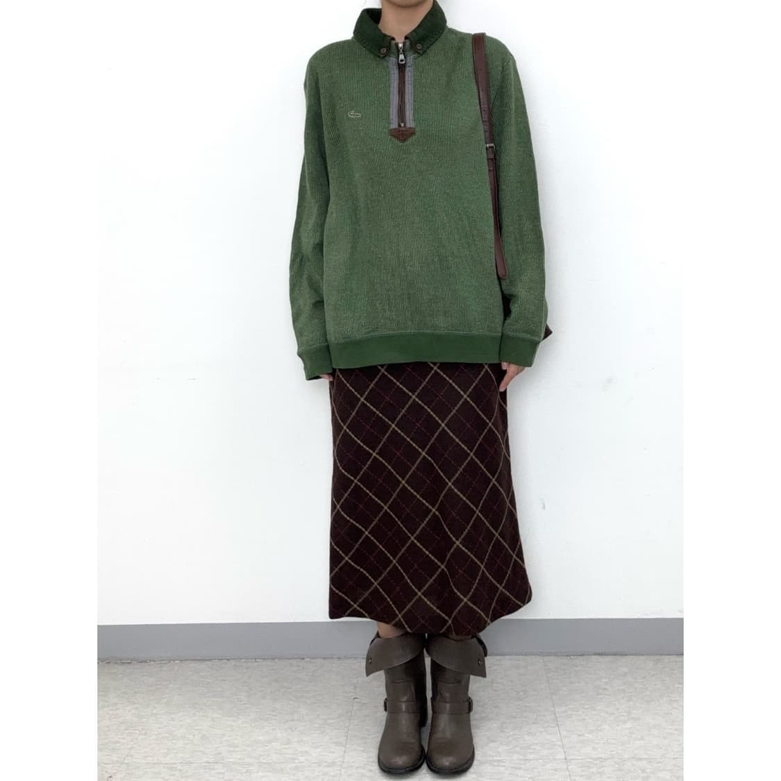 빈티지 골지 니트 맨투맨 상품이미지2