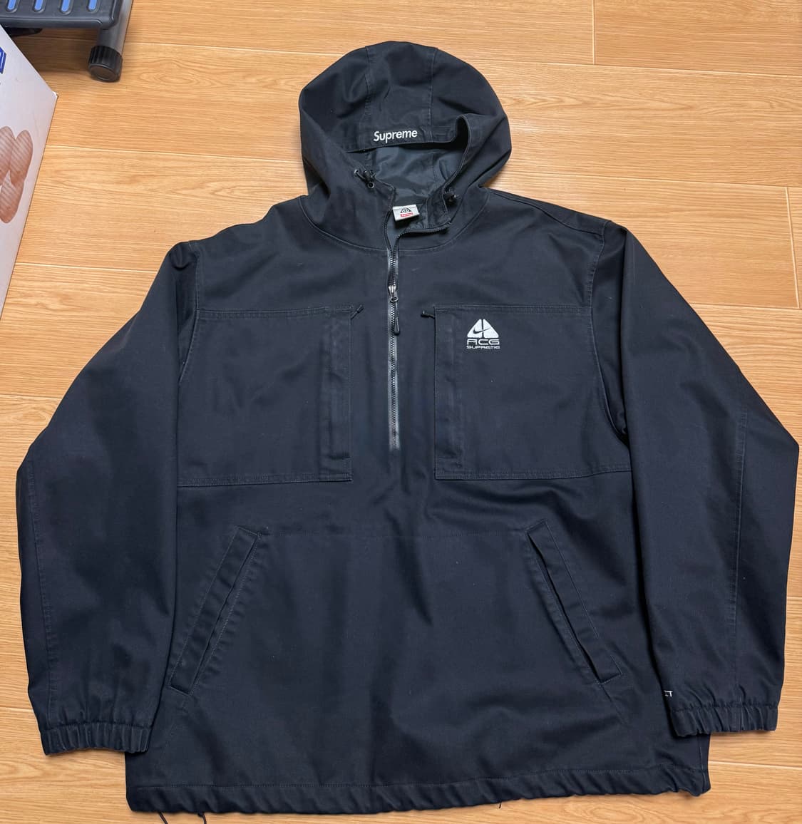 XL 슈프림 나이키 데님 풀오버 블랙 상품이미지1