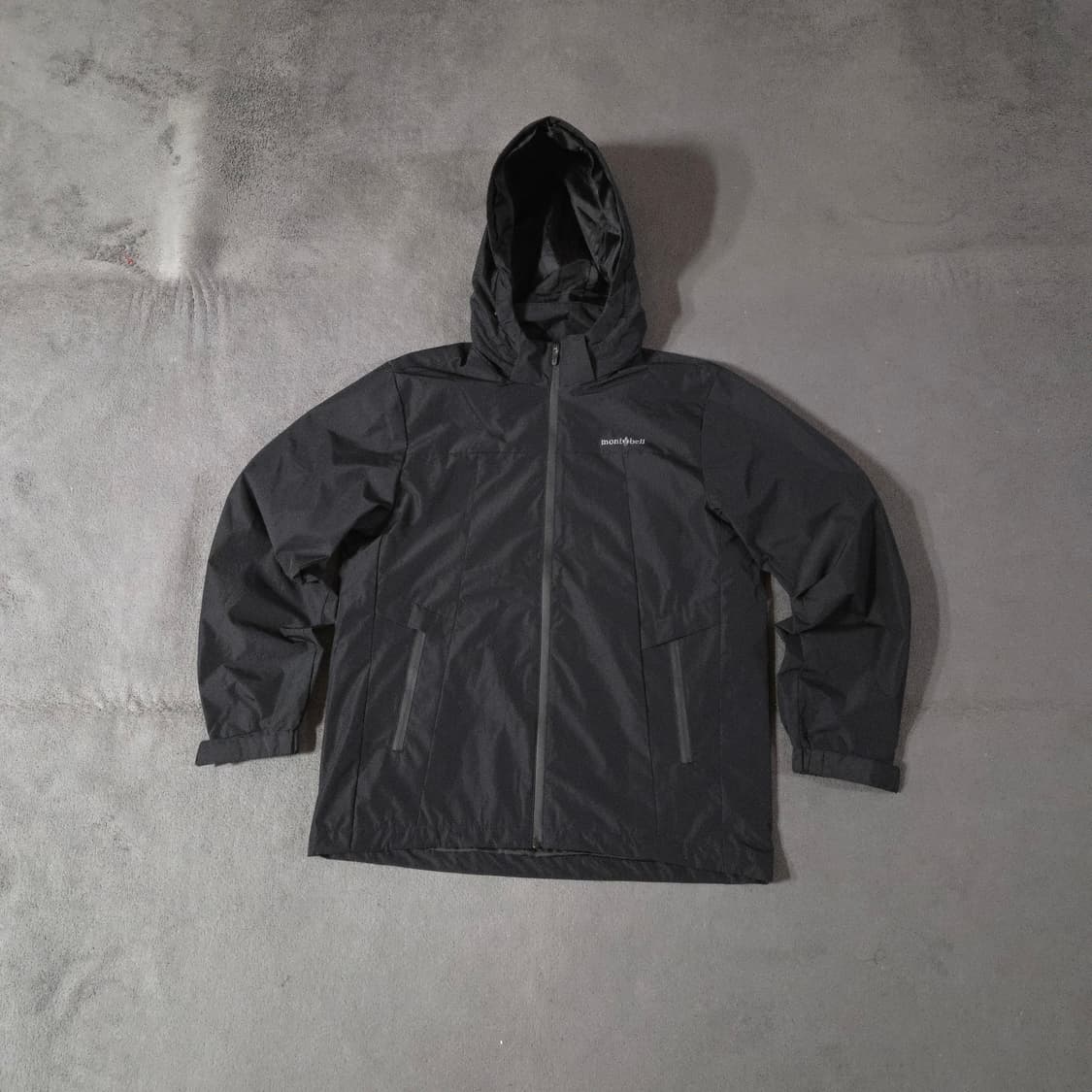 몽벨 테크페이스 윈드 자켓 바람막이 L 100 블랙 상품이미지2