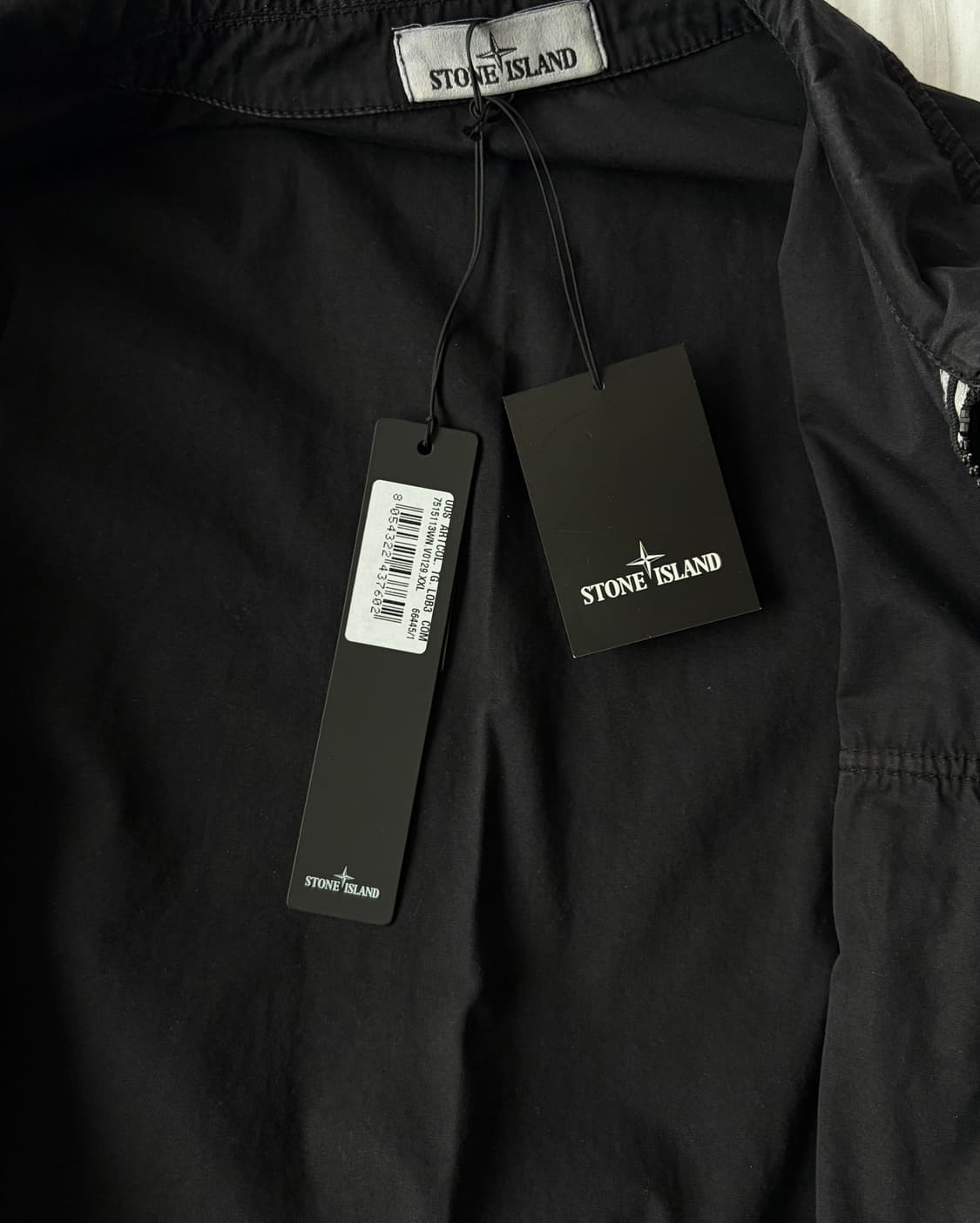 [XXL]스톤아일랜드 21FW올드이펙트 113WN 오버셔츠 블랙 상품이미지7