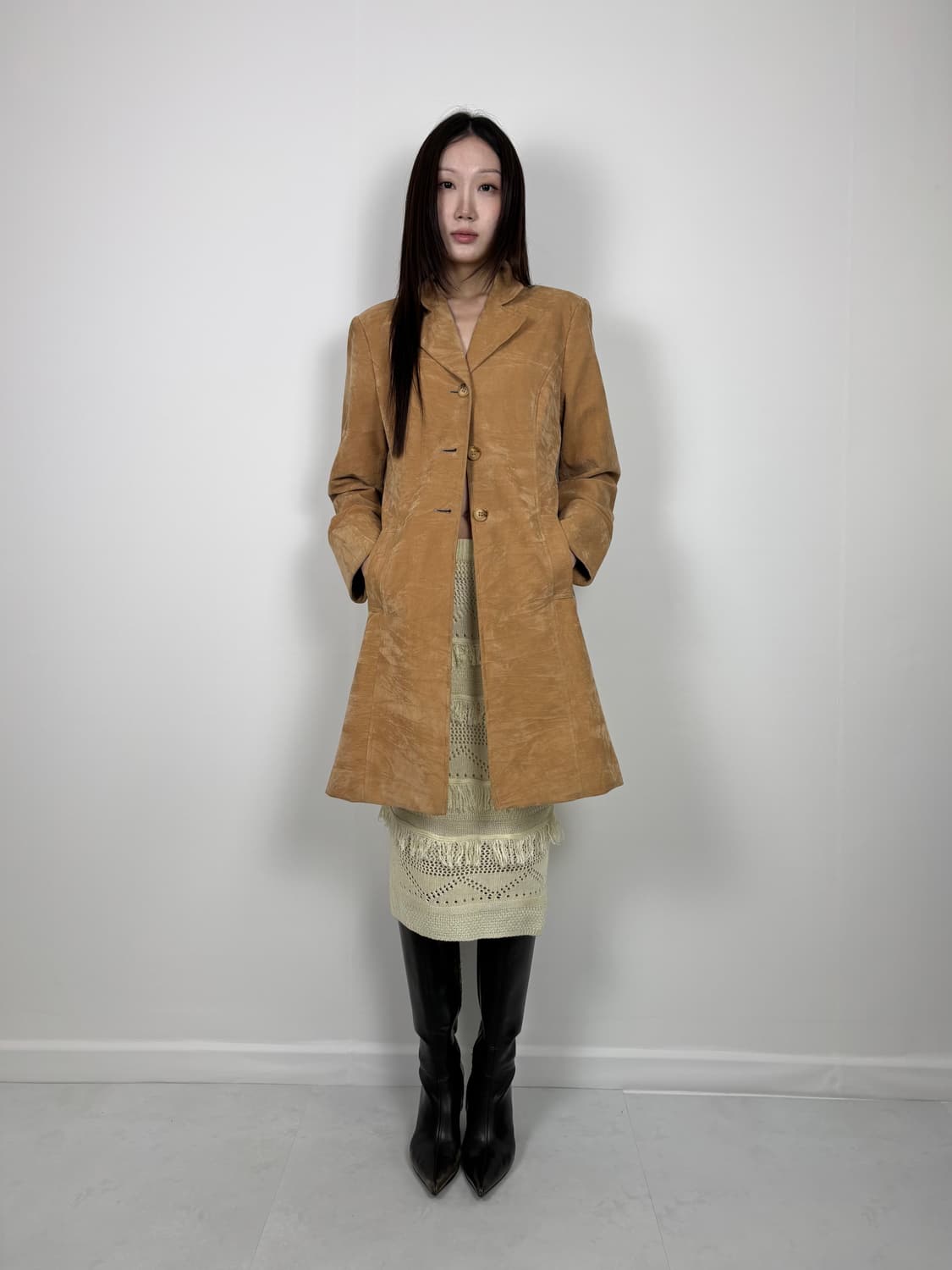 BRUSHED EFFECT SUEDE JACKET 상품이미지2