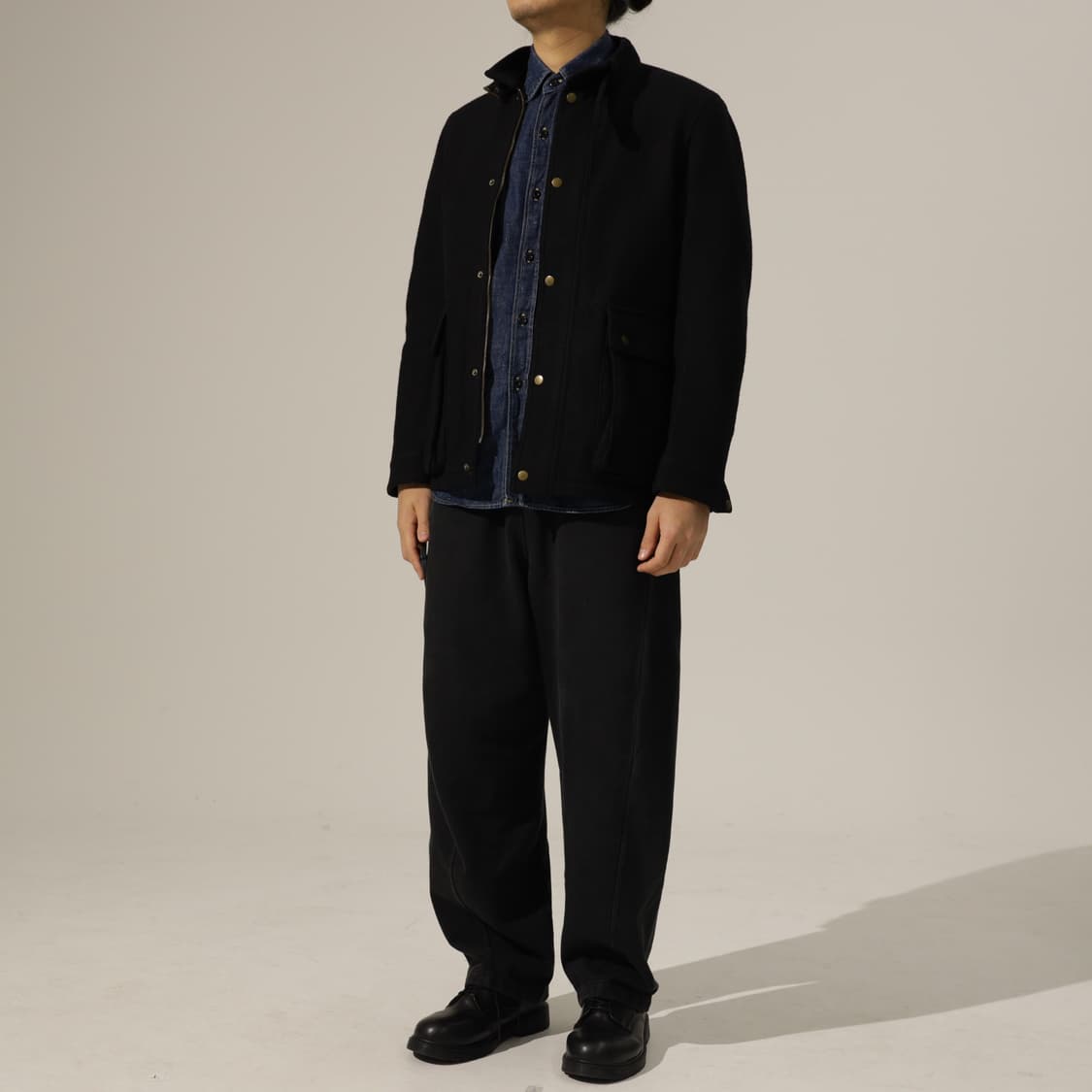 International gallery beams 울 하이넥 자켓 상품이미지9