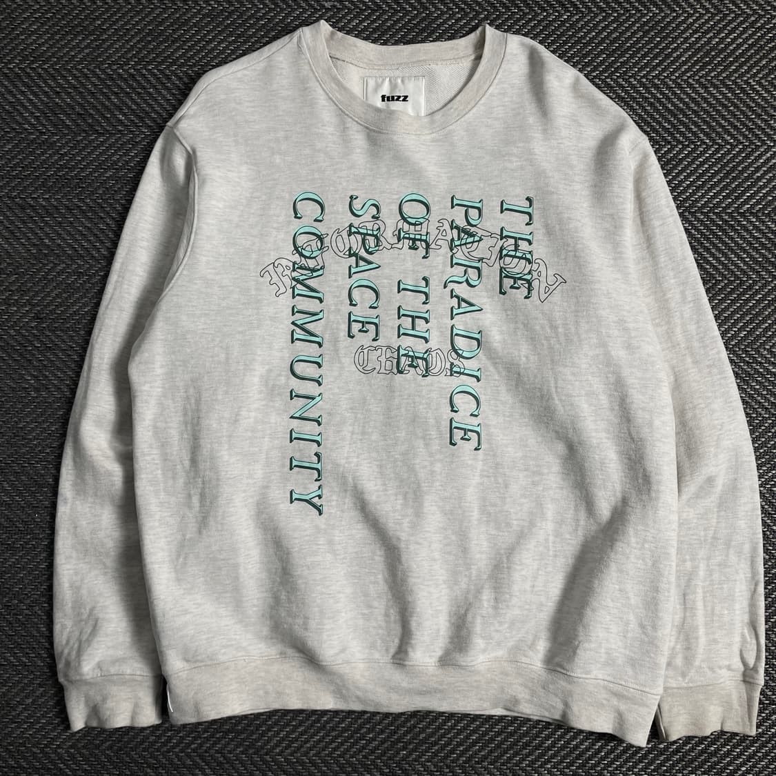 FUZZ 올드스쿨 박시핏 레터링 맨투맨y 3536 상품이미지2