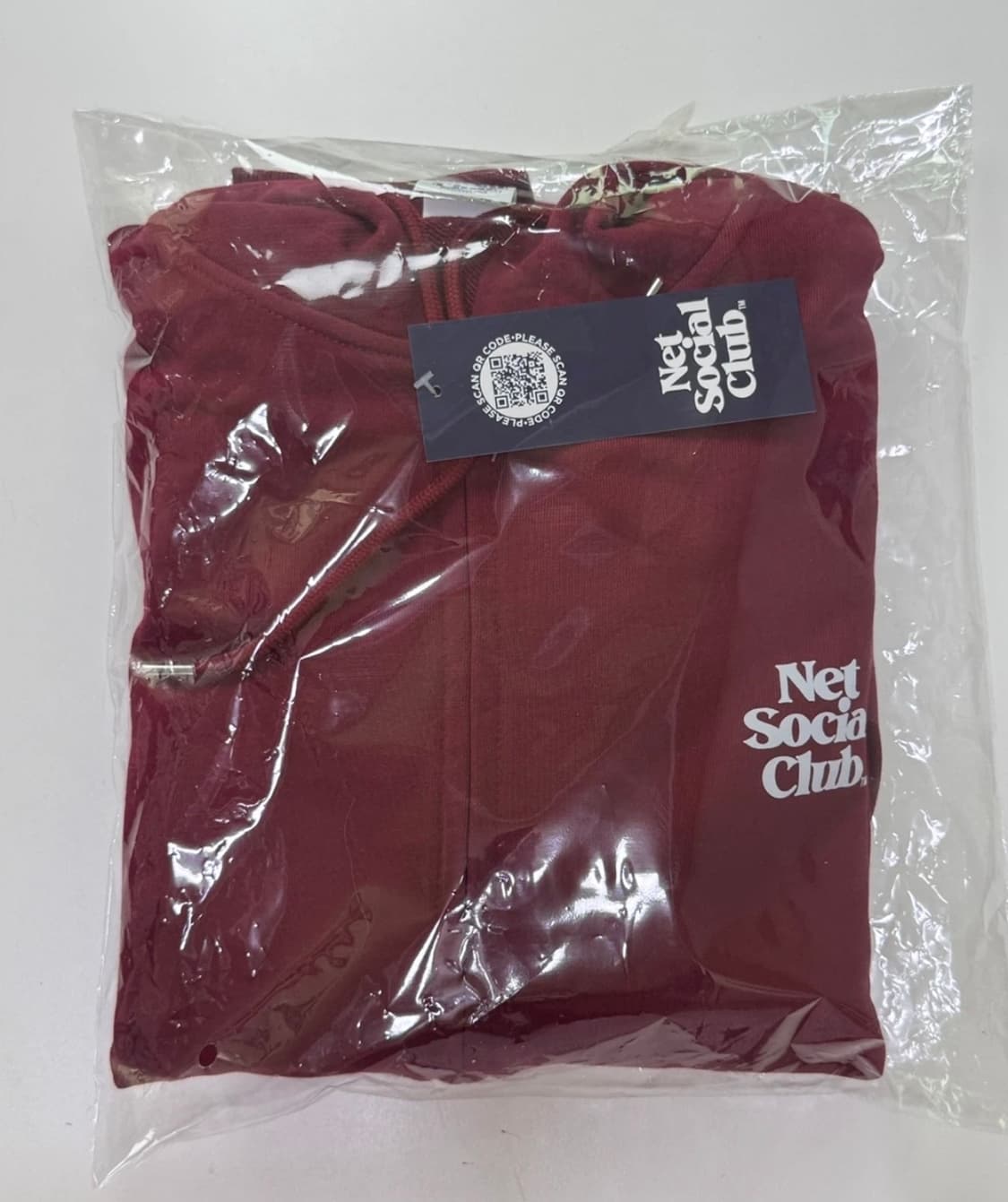 넷소셜클럽 후드 집업 버건디 M 상품이미지6