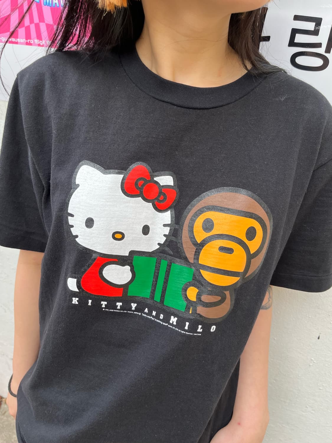 베이프 x 헬로키티 반팔 탑 상품이미지5