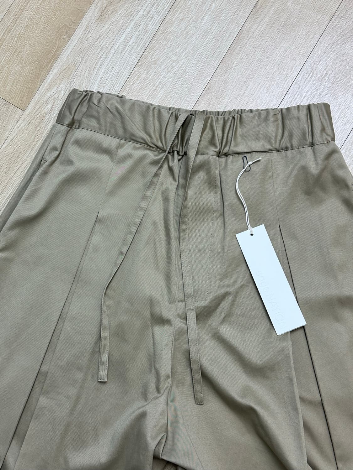 [M/L] 세이지네이션 박스 플리츠 팬츠 상품이미지4