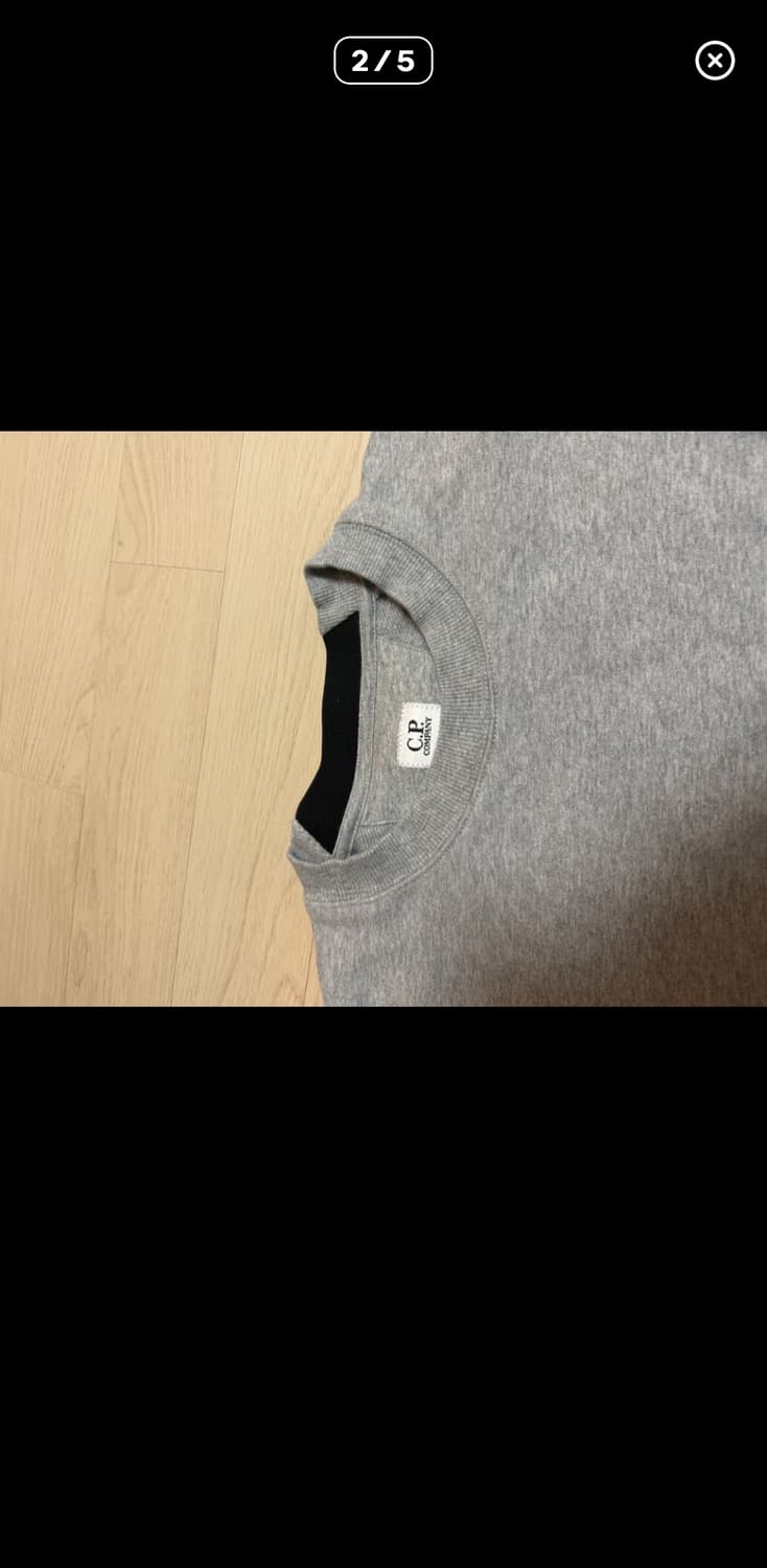 CP company 맨투맨 그레이 22FW 상품이미지2