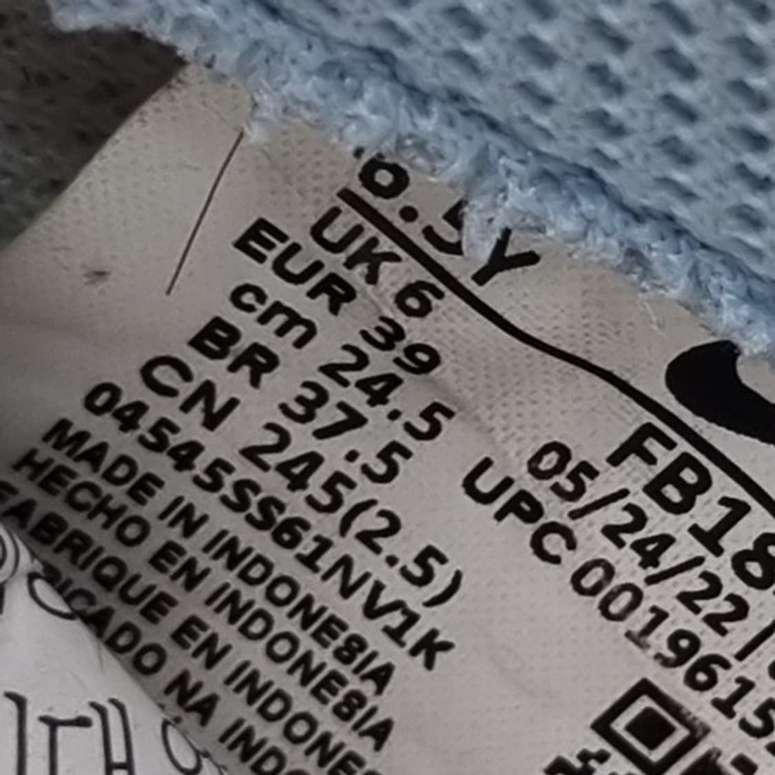 나이키 에어포스1 로우 화이트 블루 245 상품이미지6