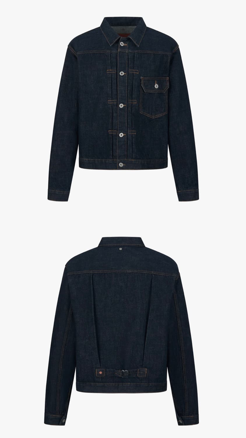 [새제품/3] 우드먼 TYPE 1 셀비지 데님 셋업 - 인디고 상품이미지5