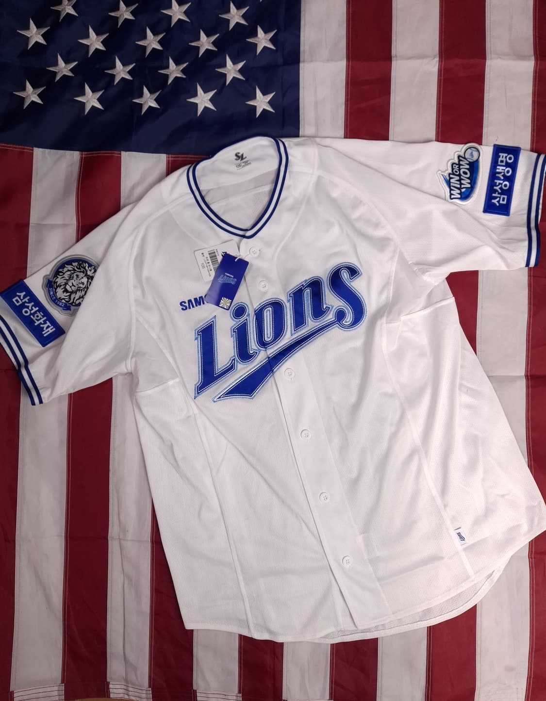 택새제품 오리지날 삼성라이온즈 프로페셔널 홈 유니폼 상품이미지1