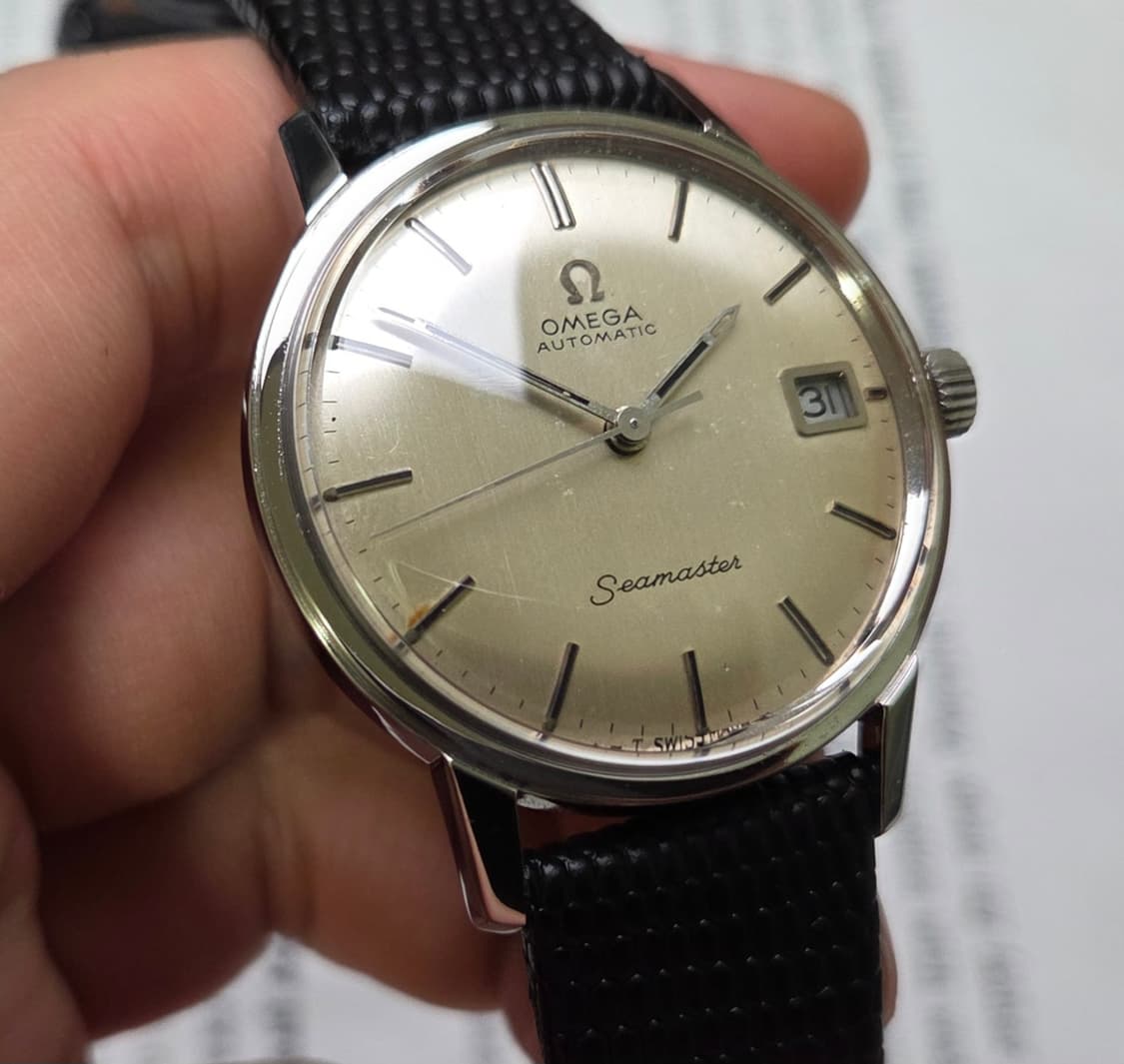 레어] 빈티지 오메가 씨마스터 오리지널 돔형다이얼 싱글데이트 오토매틱 
 상품이미지4