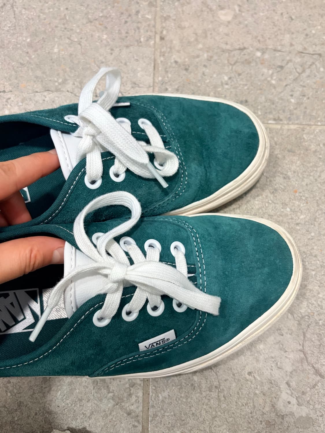 반스 어센틱 그린 스웨이드 225 상품이미지6