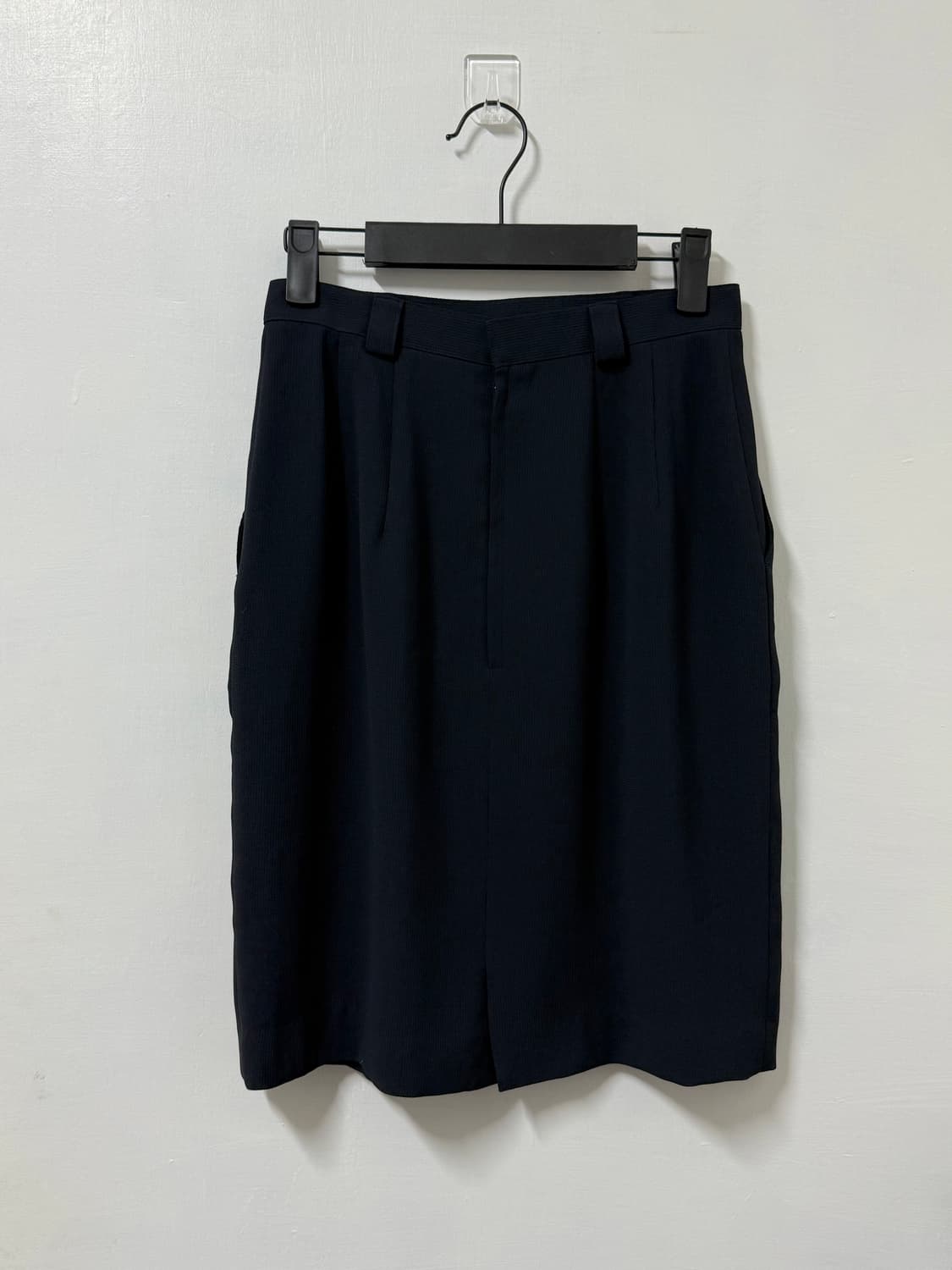 네이비 포켓 미디 스커트 상품이미지3