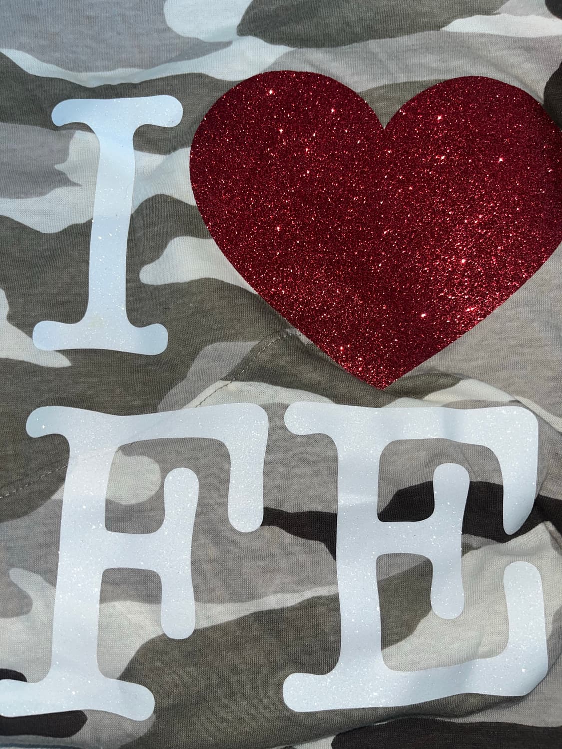 샵페어리 카모 하트 티 상품이미지3