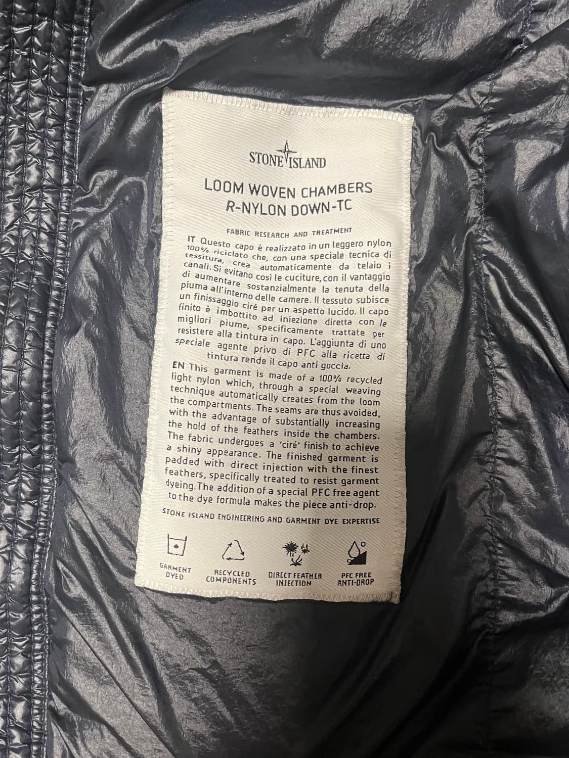 23fw/ 스톤아일랜드 룸우븐 경량패딩 상품이미지5