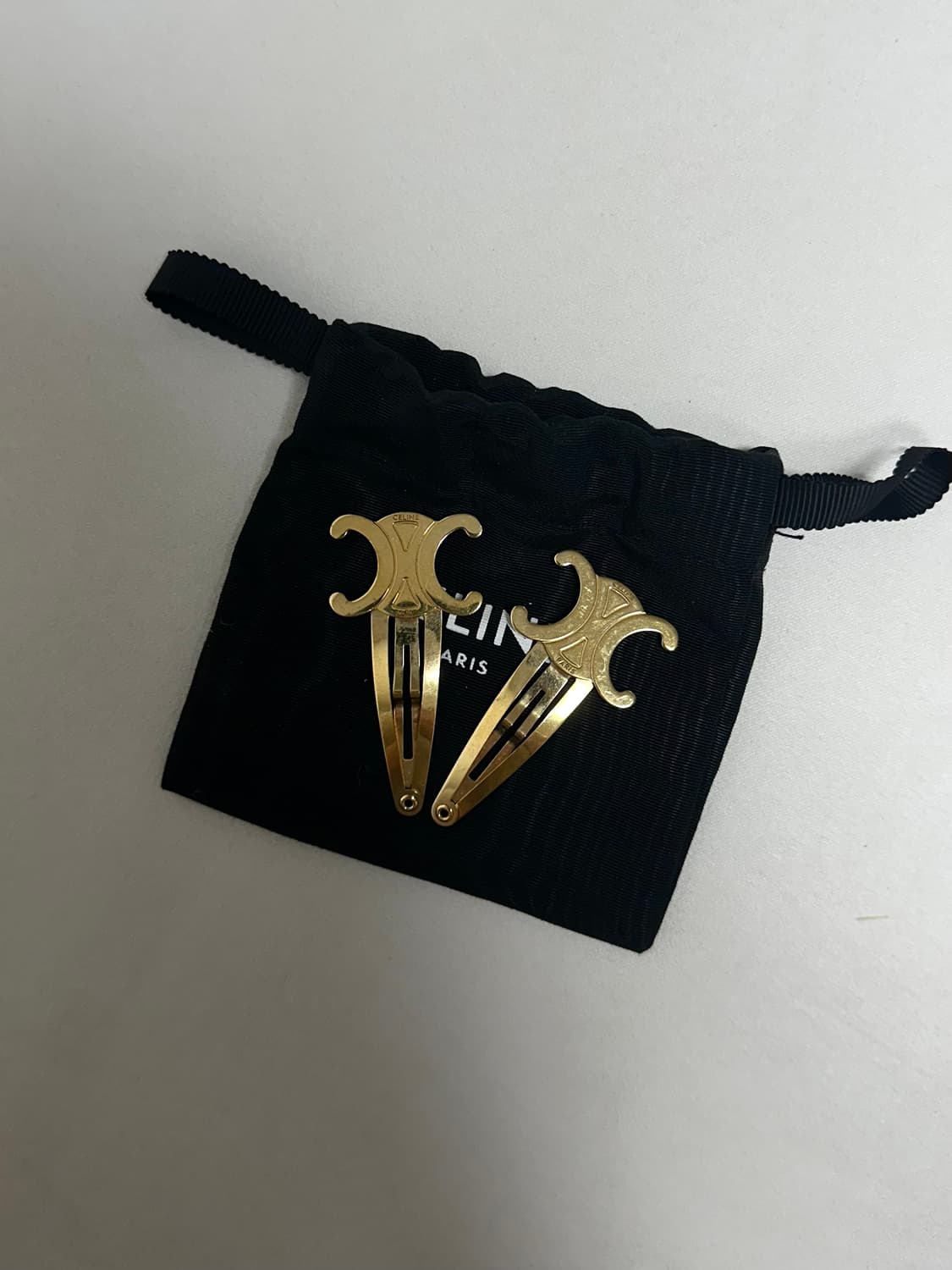 셀린느 스냅 헤어 클립 (헤어핀/골드) 상품이미지4