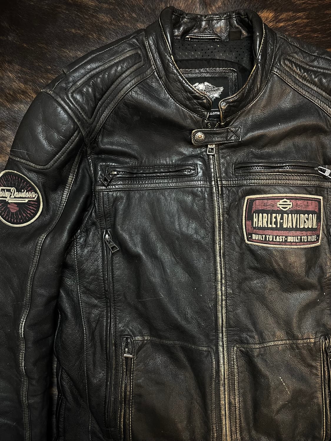 할리데이비슨 소가죽 레더자켓 상품이미지2