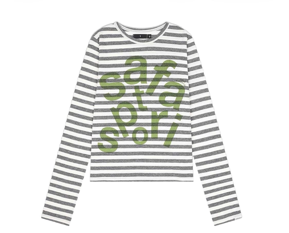 사파리스팟 우먼 1/2 티켓팅 스트라이프 2사이즈 상품이미지1