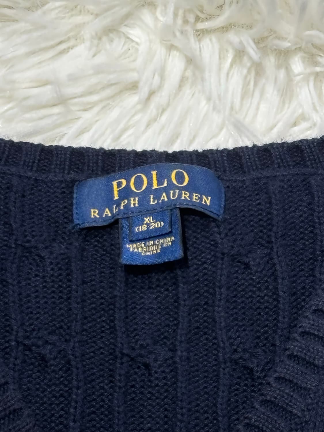 폴로랄프로렌 레드포니 네이비 케이블 니트조끼 상품이미지6