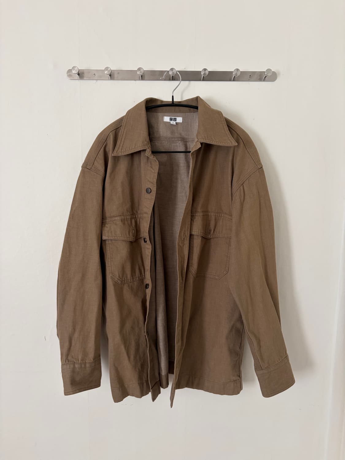 유니클로 베이지 워크셔츠 상품이미지1