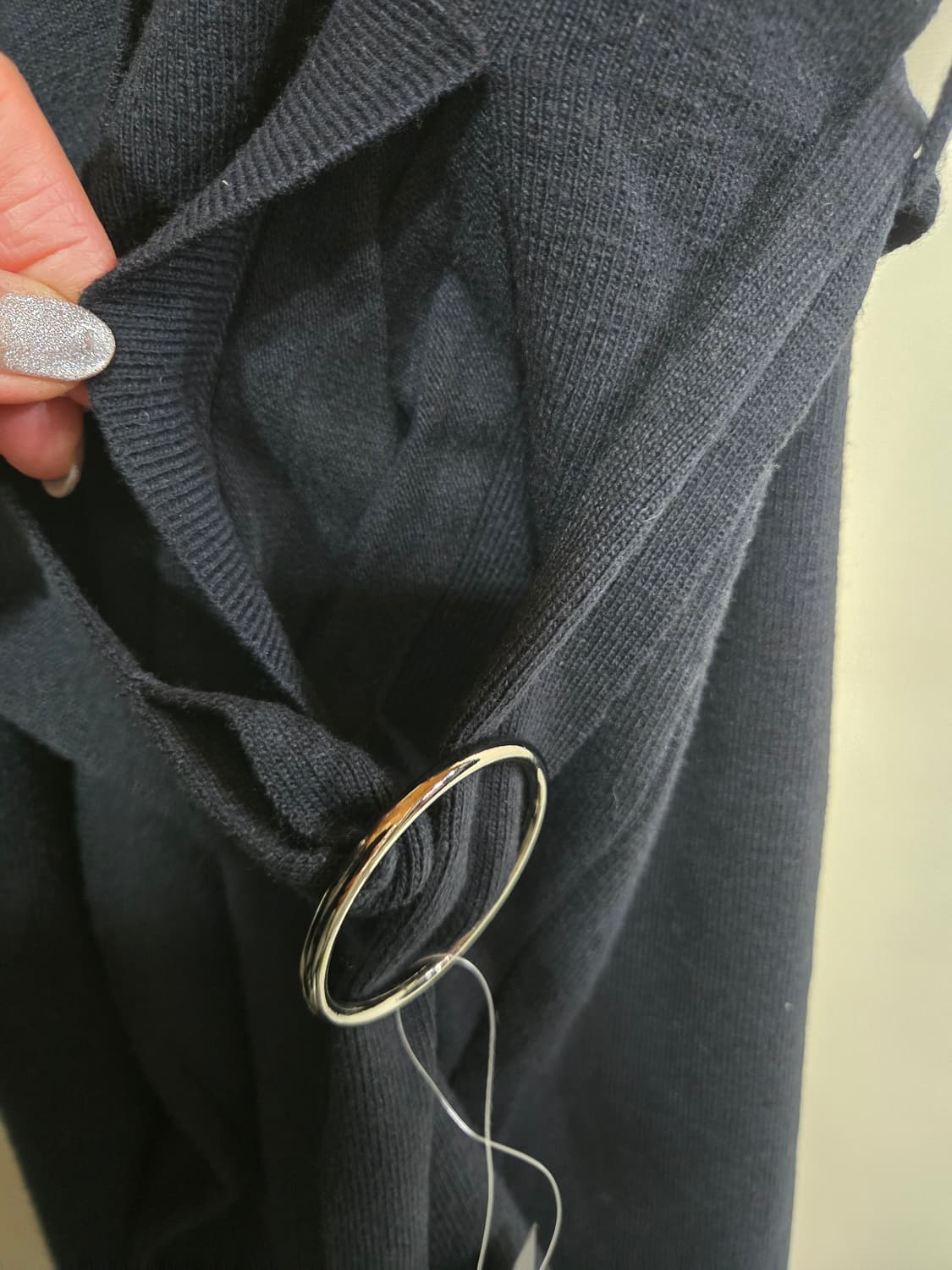 새제품)STUDIO LUXE 스튜디오럭스 니트 롱 베스트 M (55-66 상품이미지4