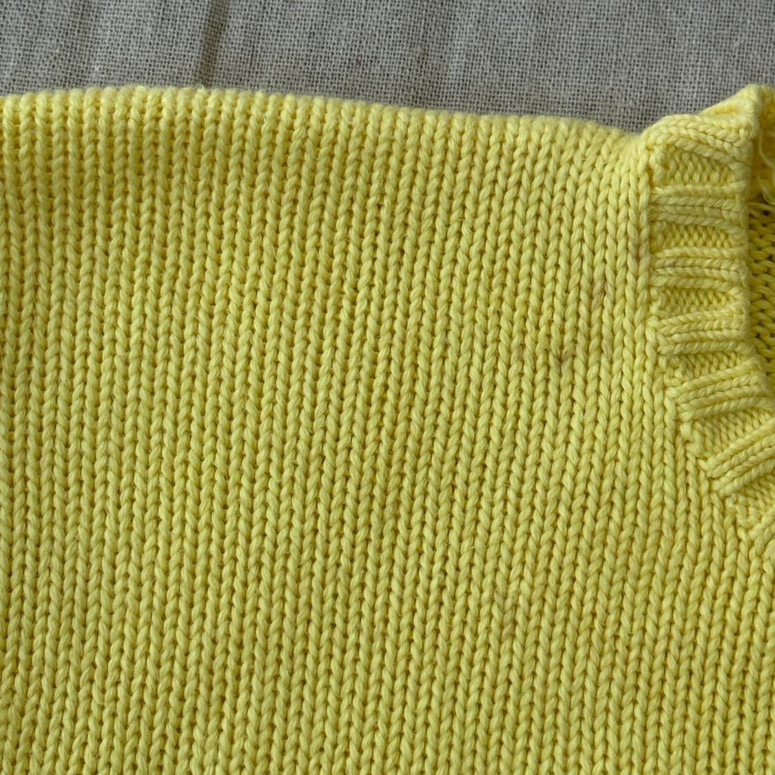 폴로랄프로렌 빈티지 노란색 코튼 니트 L 상품이미지7