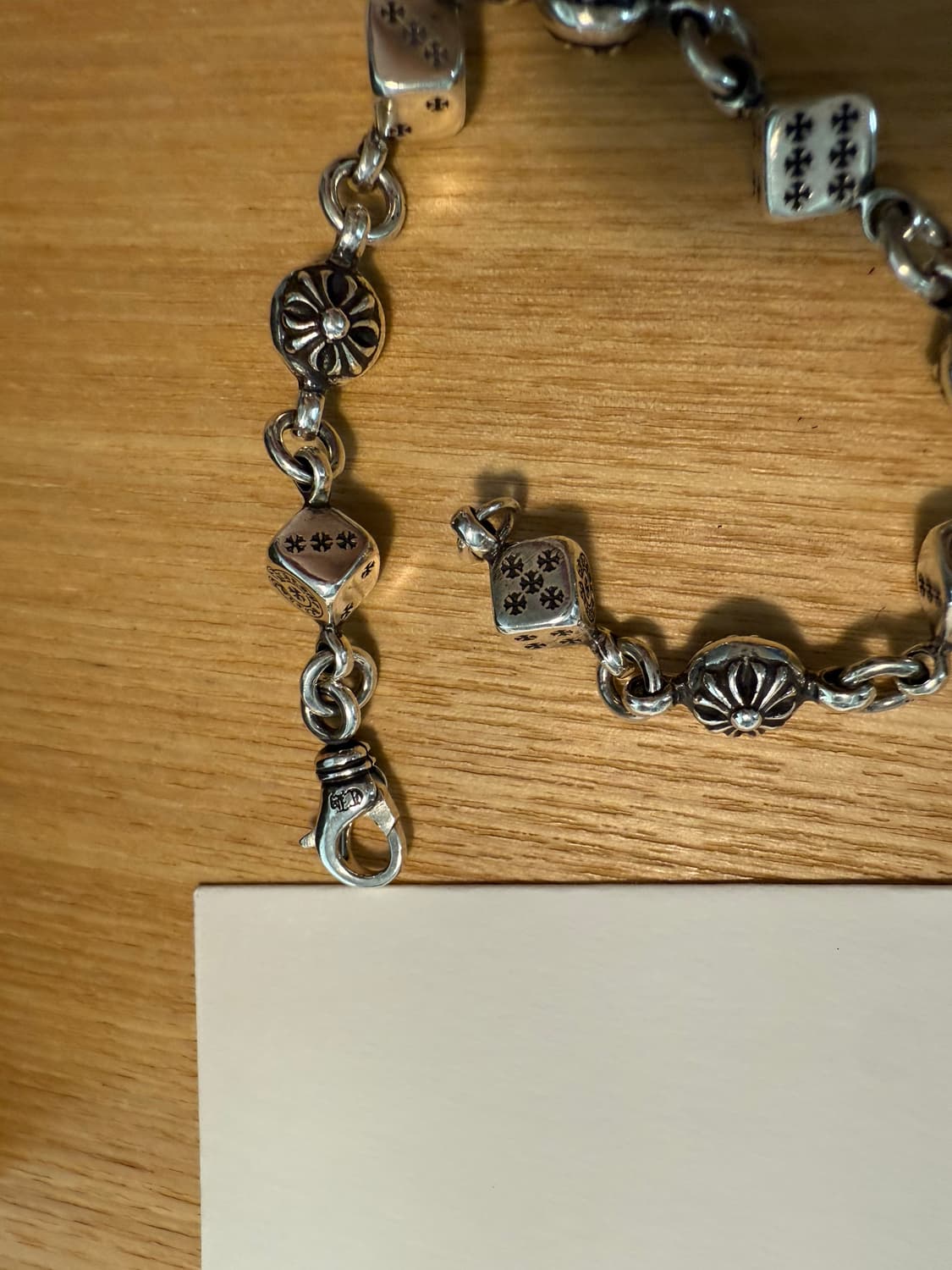 새상품 크롬하츠 다이스 9링크 팔찌 25년 구입 상품이미지4