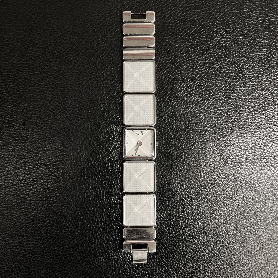 [유일매물] A|X 알마니 익스체인지 메탈 시계 사각 프레임 상품이미지1