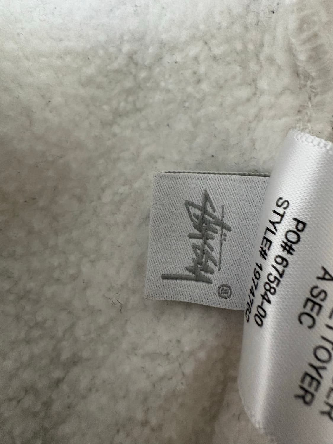 스투시 화이트 후드집업 L 상품이미지6