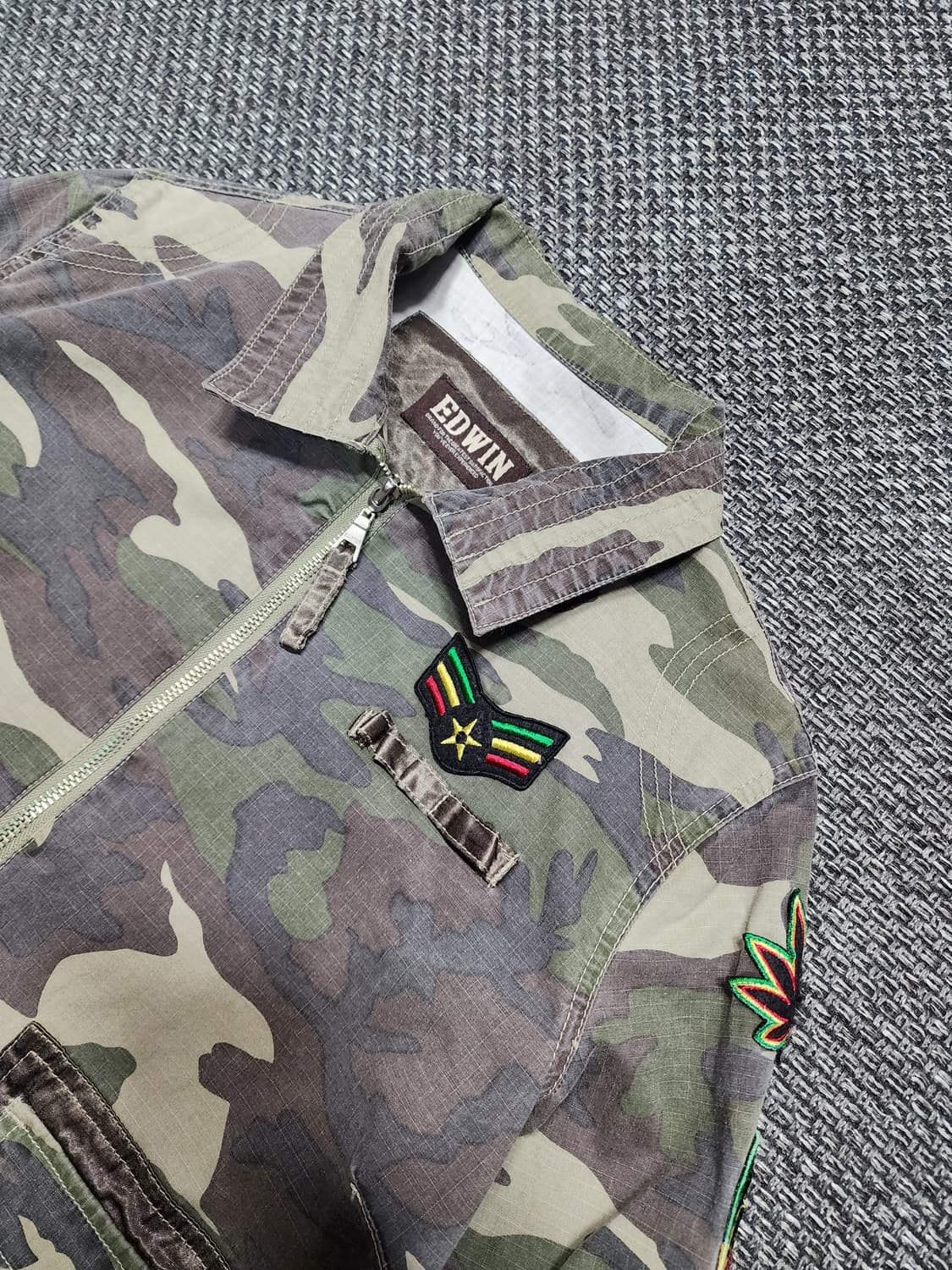 에드윈 카모 밀리터리 자켓 여성 95사이즈 상품이미지5