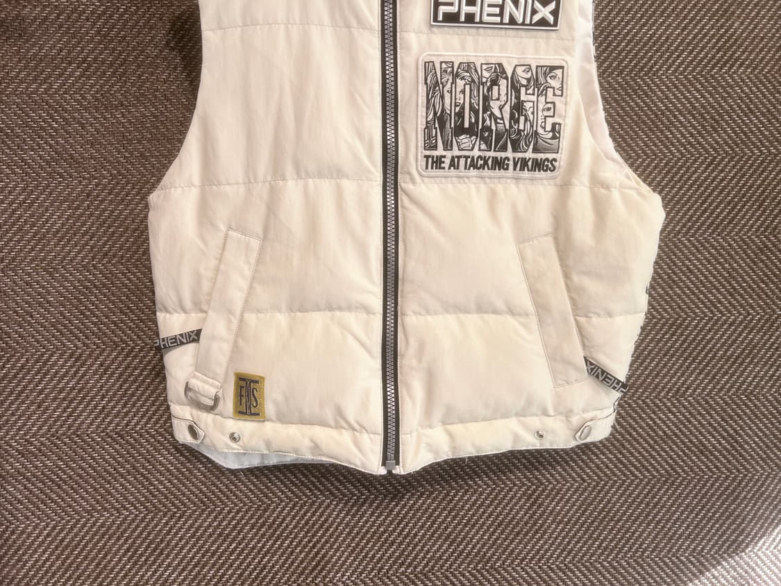 Y2k 90s 피닉스 Phenix 스키팀 다운베스트 상품이미지4