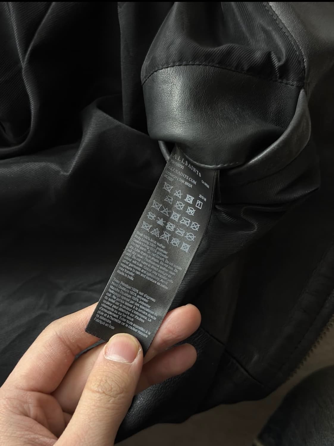 올세인츠콘로이바이커레더자켓 상품이미지8