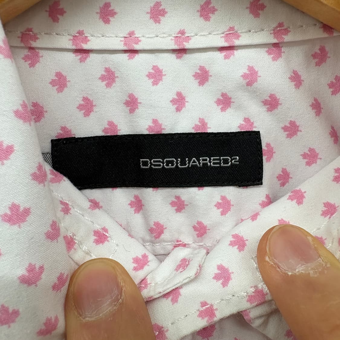 dsquared2 디스퀘어드 핑크색 패턴 긴팔 셔츠 여m 상품이미지3