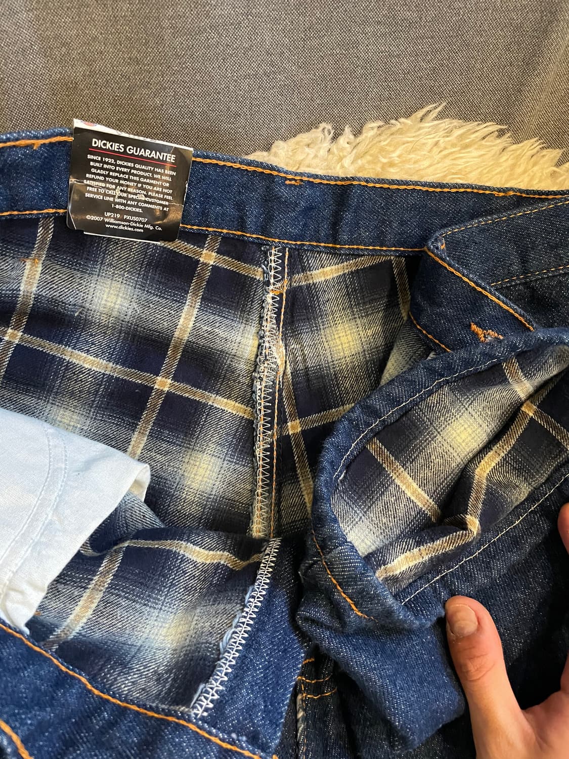 디키즈 플란넬 안감 데님팬츠 청바지 상품이미지2