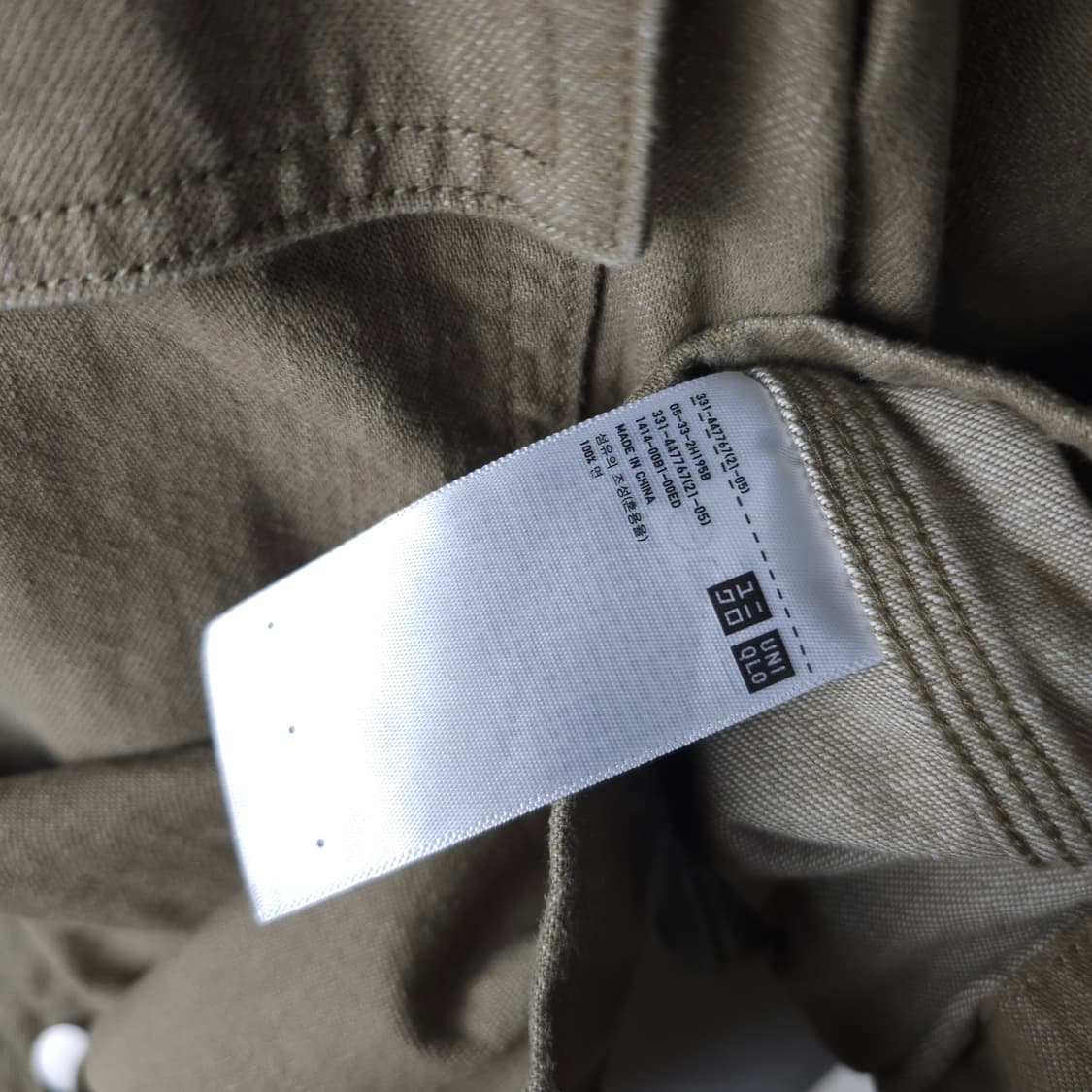 유니클로 긴팔남방 남자100사이즈  상품이미지5