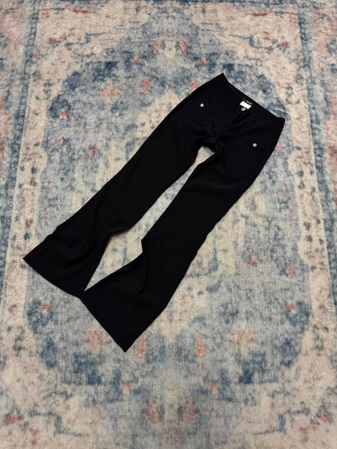 Morgan cargo pocket nylon boot cut pants 상품이미지1