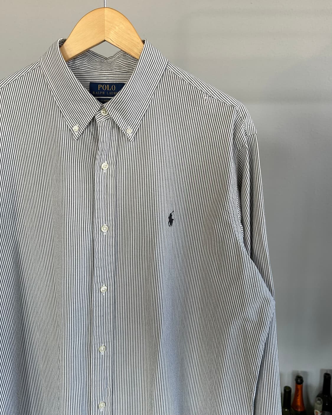 [XL]폴로 랄프로렌 클래식핏 스트라이프 시어서커 셔츠 상품이미지2